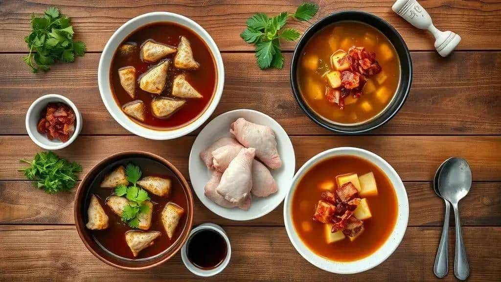 Variações do frango à cabidela nordestino