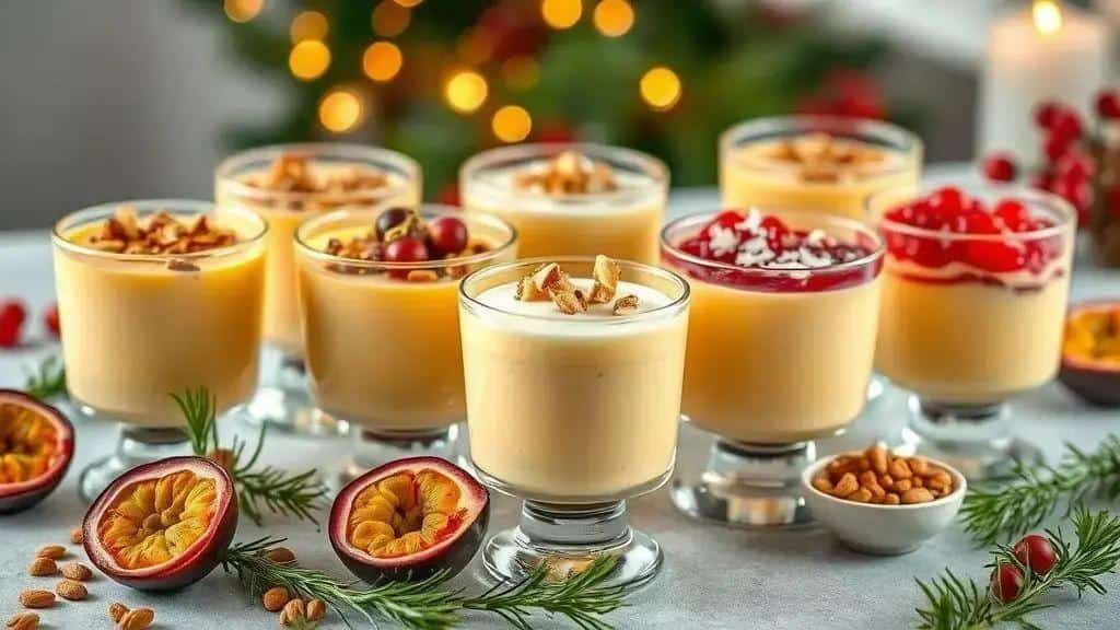 Variações do mousse de maracujá para a ceia de Natal
