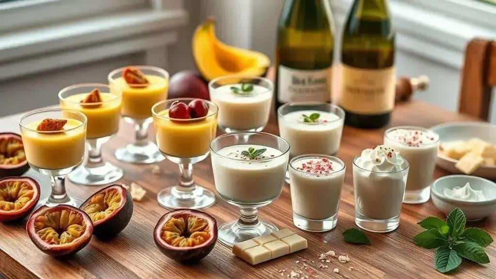 Variações do mousse de maracujá para diferentes ocasiões