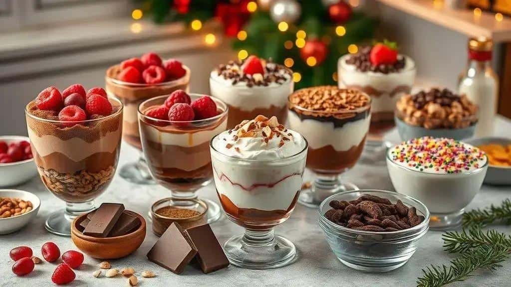 Variações do pavê de chocolate clássico de natal Variações do pavê de chocolate clássico de natal