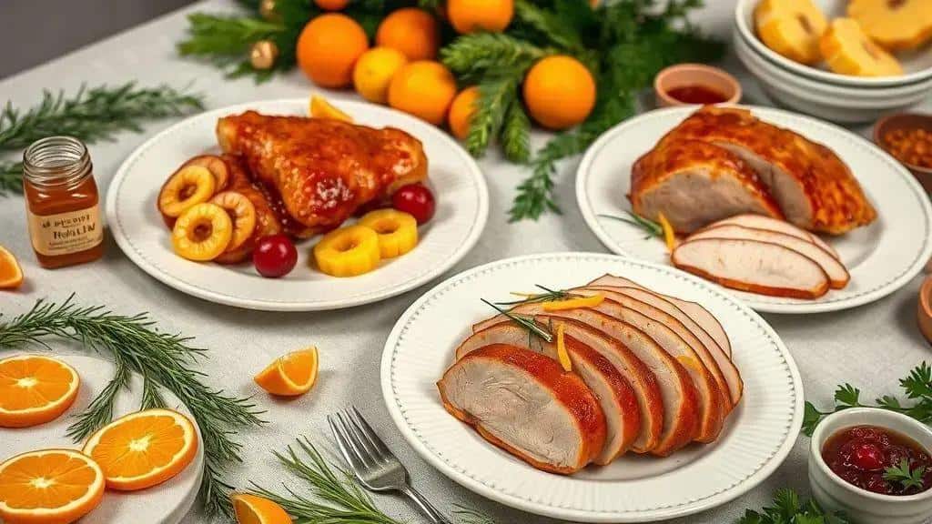 Variações do tender natalino: ervas, frutas e versões mais leves Variações do tender natalino: ervas, frutas e versões mais leves