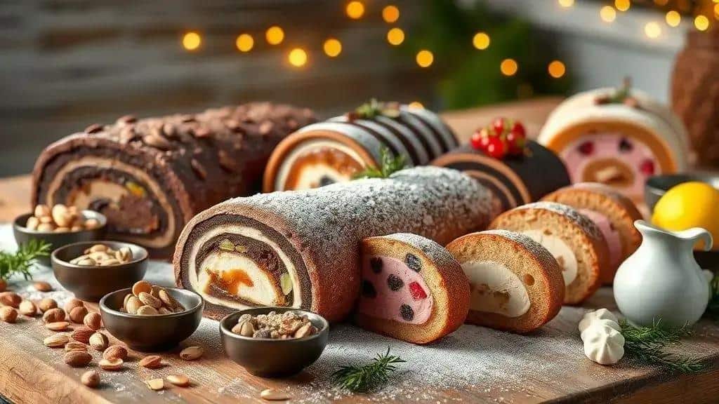 Variações do Tronco de Natal: sabores e substituições