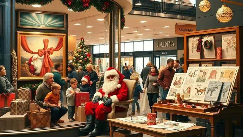 A influência comercial e a imagem moderna de Papai Noel