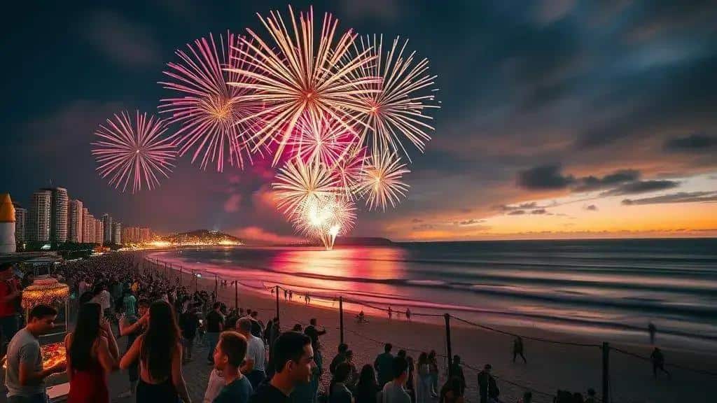 A Tradição dos Fogos de Artifício no Ano Novo (No Brasil e no Mundo).