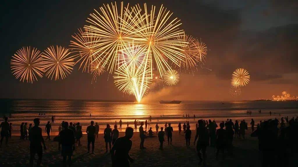 A tradição dos fogos de artifício no Réveillon