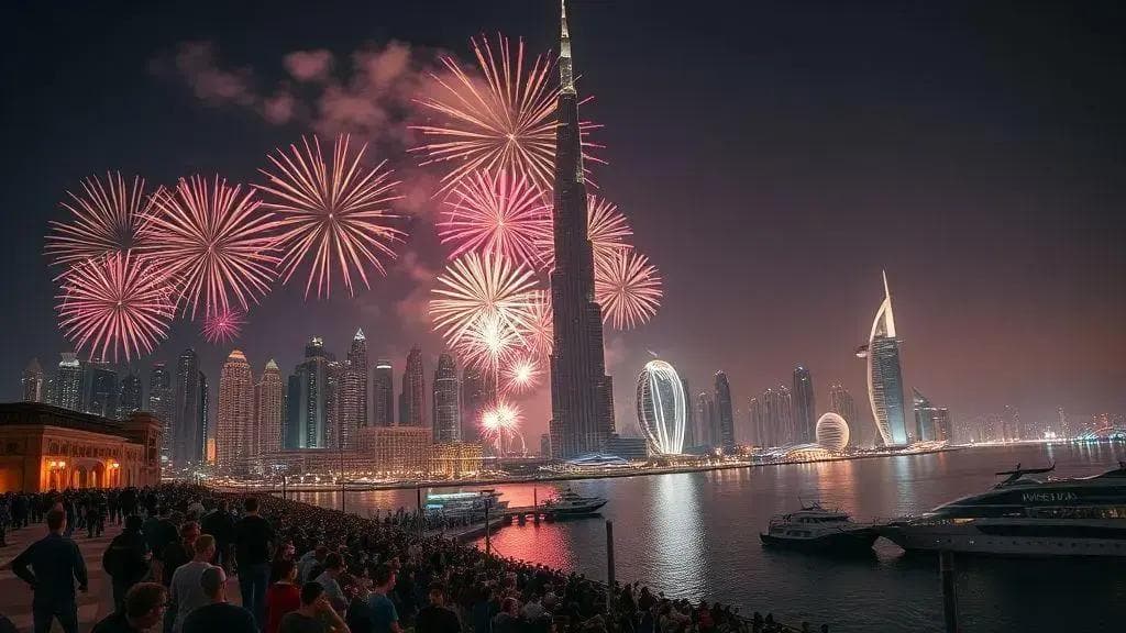 Ano Novo em Dubai 2025: Fogos e festas mais famosas