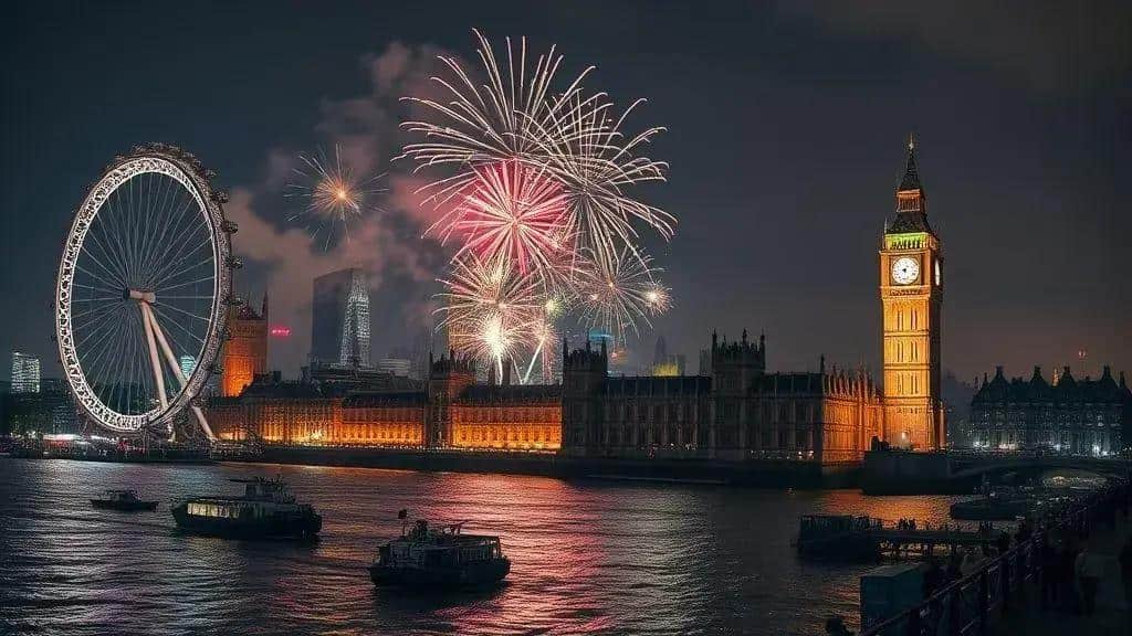 Ano Novo em Londres 2025: Onde ver os fogos na cidade