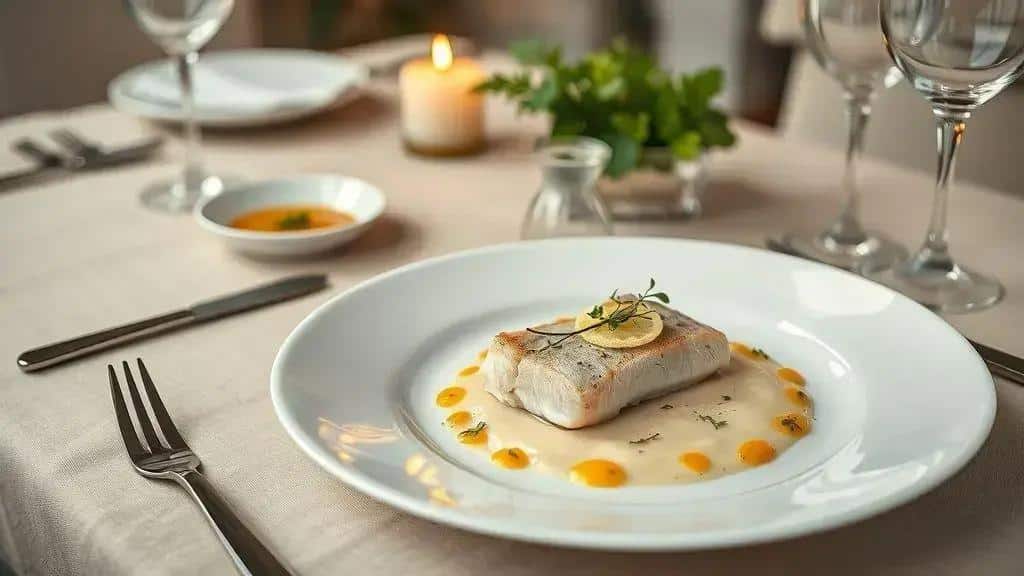 apresentação e decoração dos pratos para a ceia