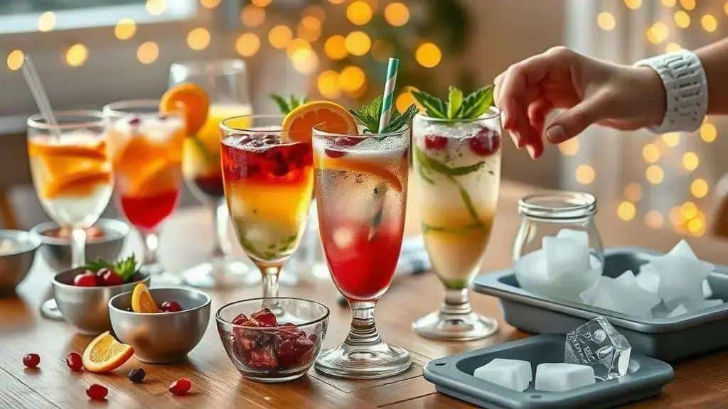 Apresentação e decoração para tornar o coquetel atraente para crianças