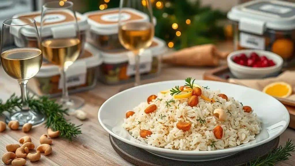 Apresentação, harmonização e armazenamento para a ceia