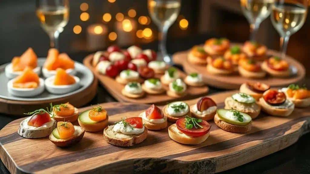 As 7 receitas de canapés para réveillon 2025 (lista com subitens)