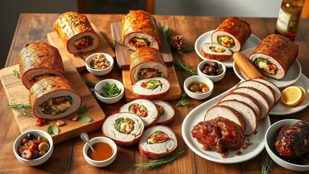 As 8 receitas de lombo recheado (ingredientes e preparo resumido) As 8 receitas de lombo recheado (ingredientes e preparo resumido)