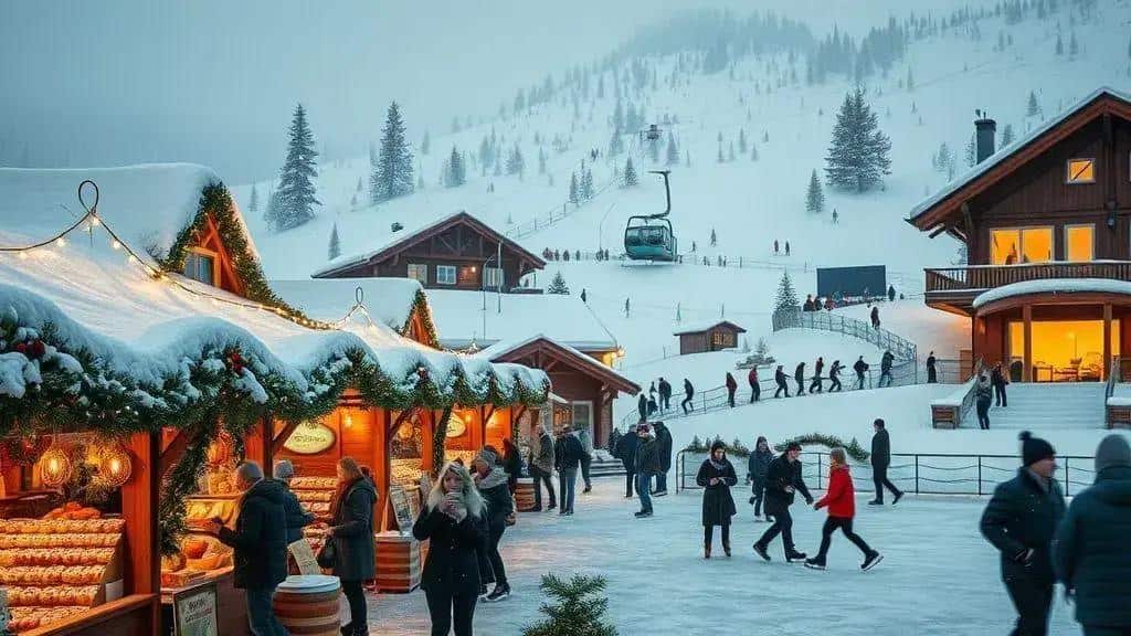 Atividades e experiências natalinas: mercados, luzes e esportes de inverno