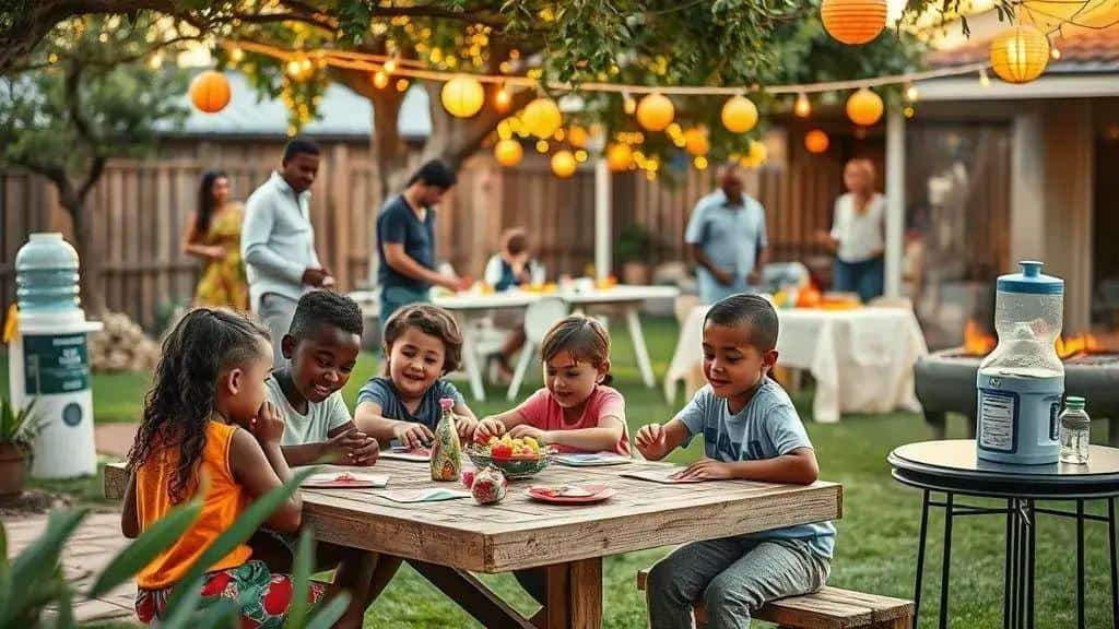 Atividades para crianças e entretenimento ao ar livre