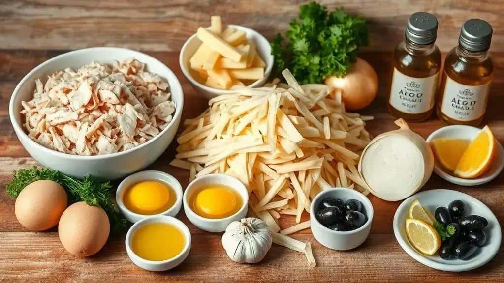 Bacalhau à Brás — ingredientes do bacalhau à Brás