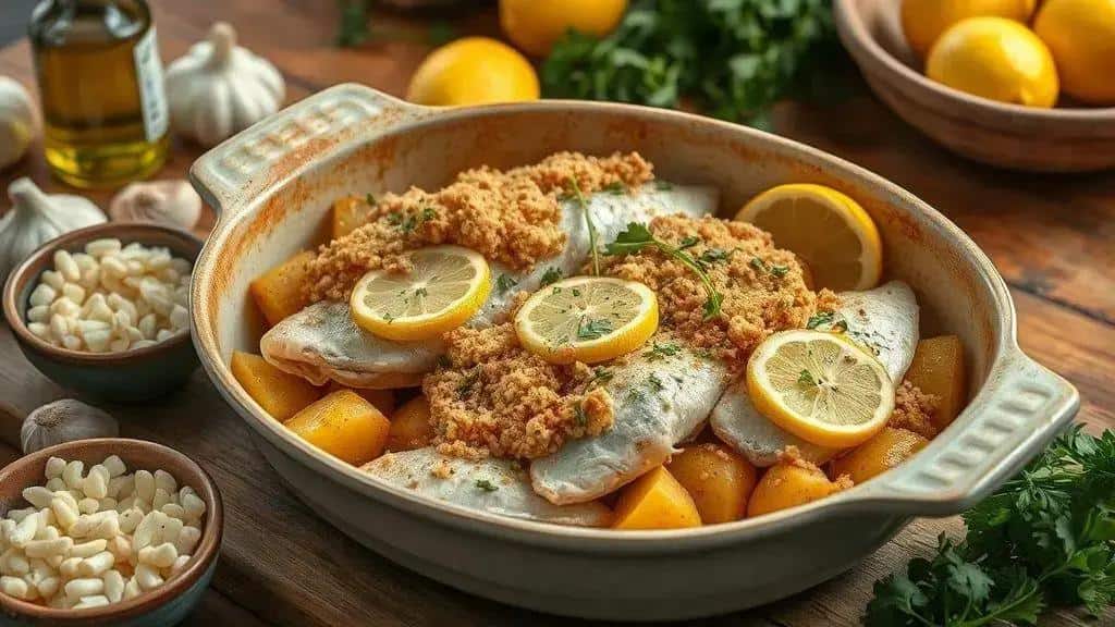 Bacalhau à lagareiro: versão assada com broa — ingredientes e preparo Bacalhau à lagareiro: versão assada com broa — ingredientes e preparo