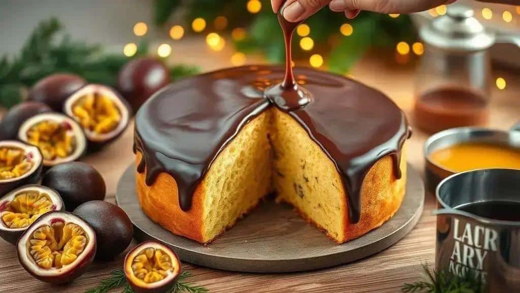 Bolo de maracujá com ganache: ingredientes, como preparar e variações