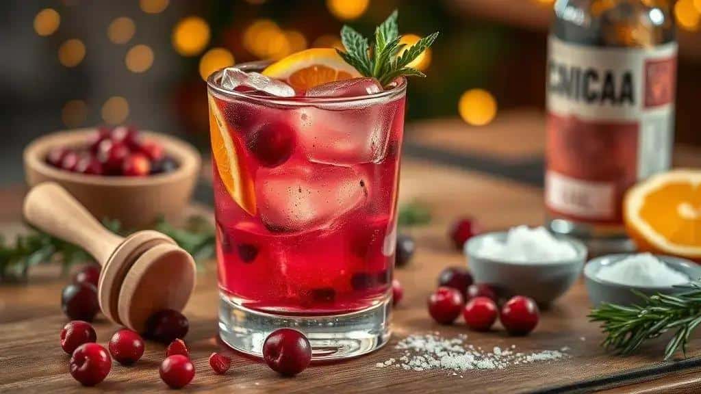 Caipirinha de cranberry e laranja: ingredientes e como preparar