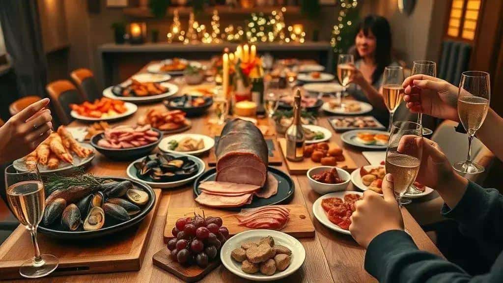 Ceias e pratos típicos para a virada espanhola