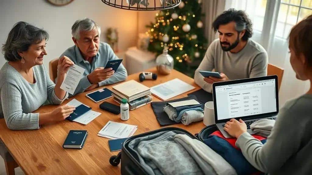 Checklist prático: documentos, mala e segurança para o Natal Checklist prático: documentos, mala e segurança para o Natal