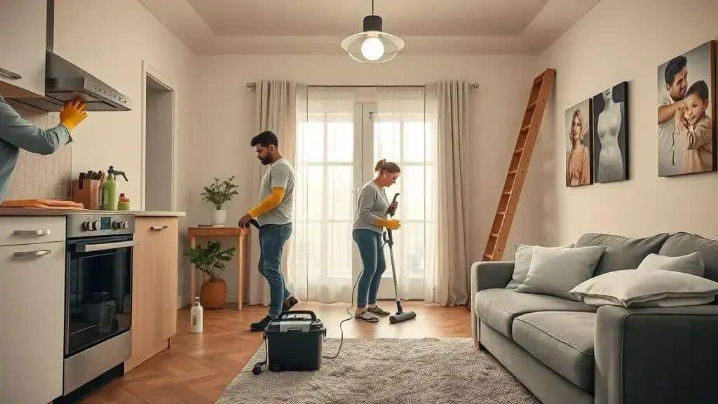 Cinco dias antes: limpeza profunda e checagem de manutenção Cinco dias antes: limpeza profunda e checagem de manutenção