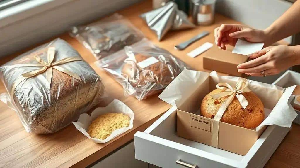 Como conservar, congelar e embalar panetones caseiros para presente