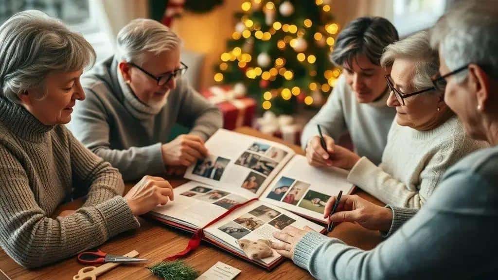 Como criar um livro de memórias natalinas da família
