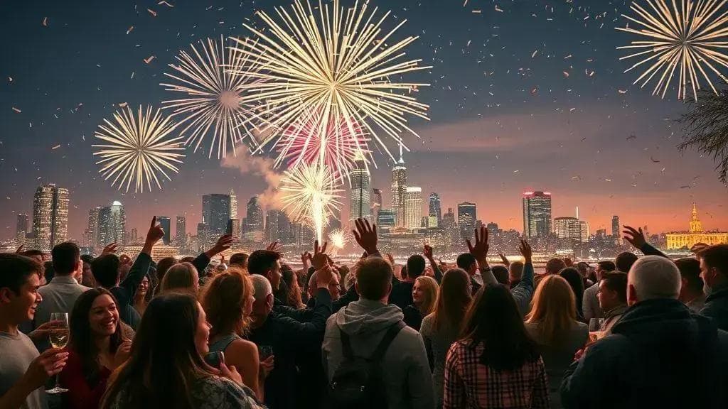 Como é a virada: festas, queima de fogos e contagem regressiva Como é a virada: festas, queima de fogos e contagem regressiva