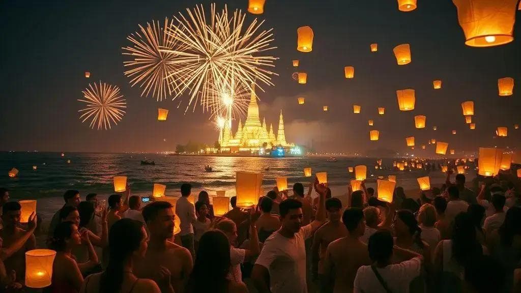 Como é o Fim de Ano na Tailândia: Festas, Praias e Lanternas Flutuantes.