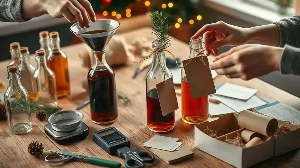 Como engarrafar, rotular e embalar licores para presente