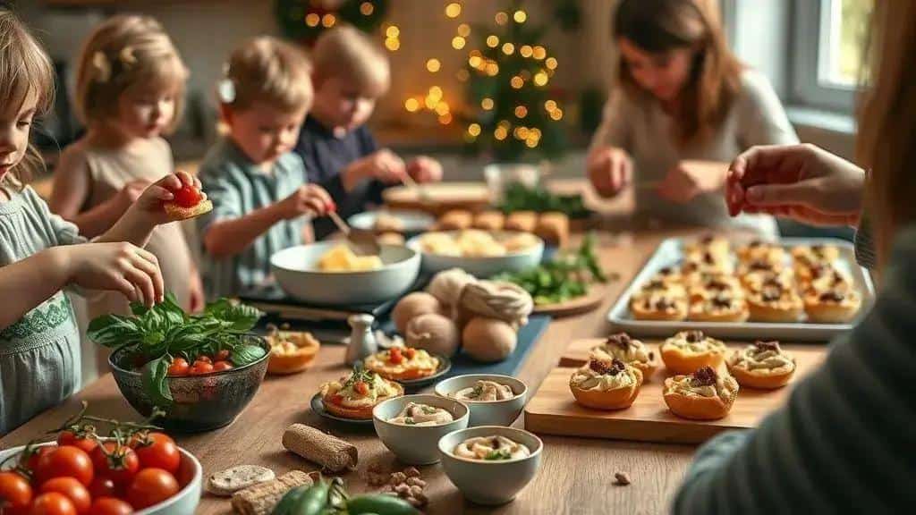 Como envolver crianças e convidados nas preparações Como envolver crianças e convidados nas preparações