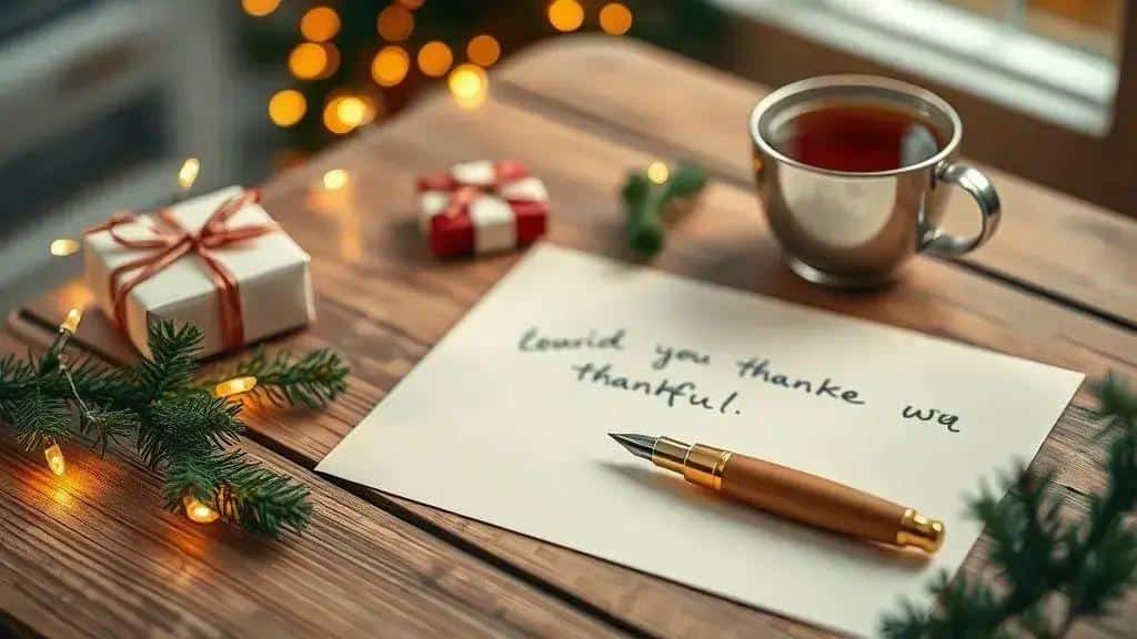 Como escrever cartas de gratidão no Natal