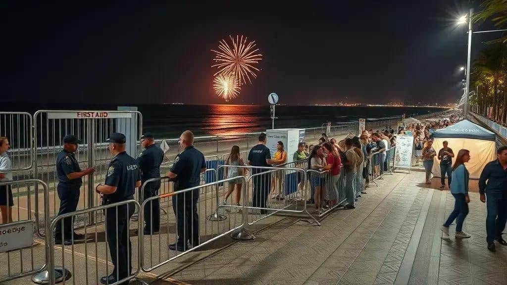 Como funciona o esquema de segurança e bloqueios na praia