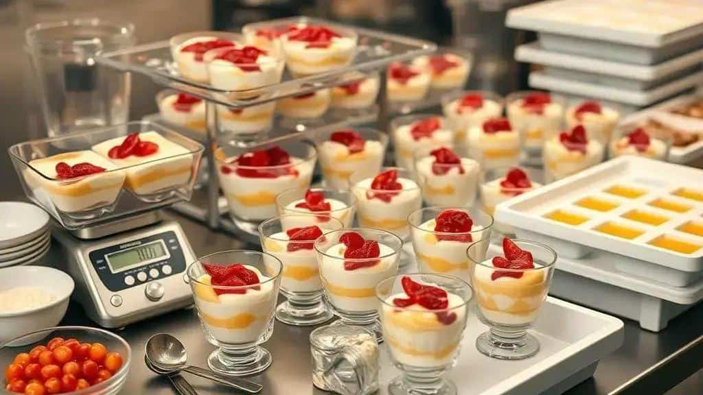 Como planejar as porções e a montagem