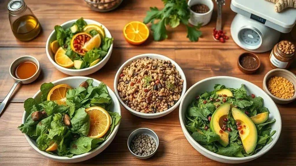 como planejar porções e combinações para a ceia