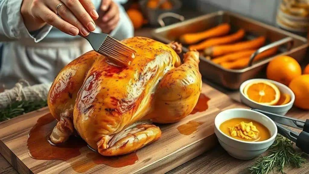 Como preparar frango assado com ervas cítricas Como preparar frango assado com ervas cítricas