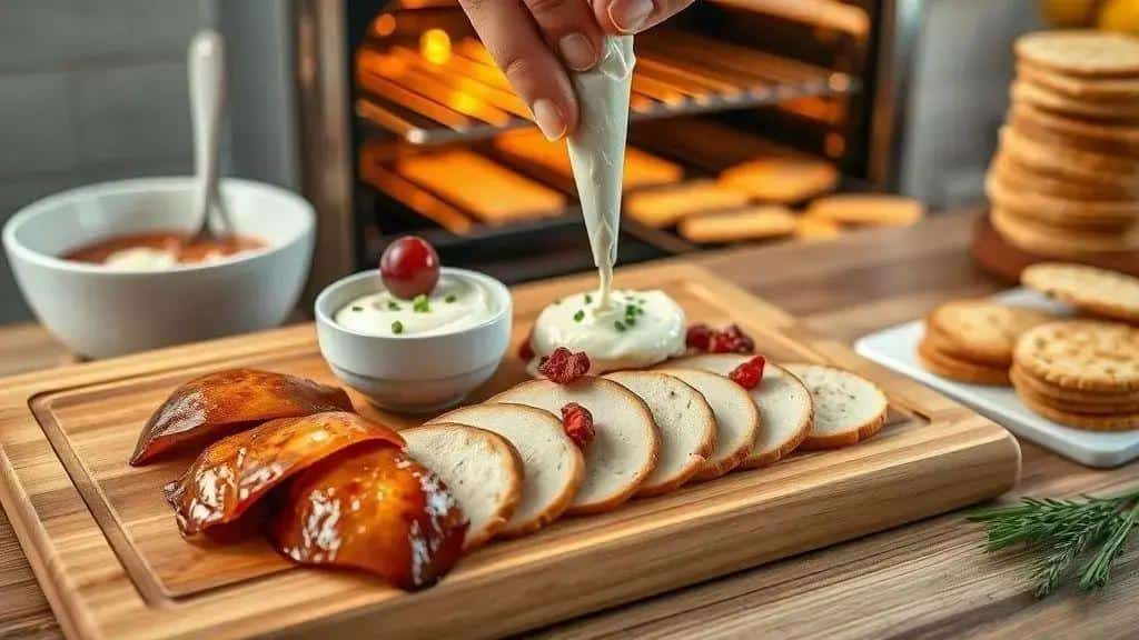 Como preparar o aperitivo de Tender com creme de queijo