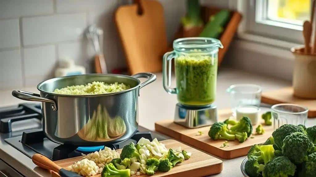 Como preparar o Arroz de Brócolis passo a passo