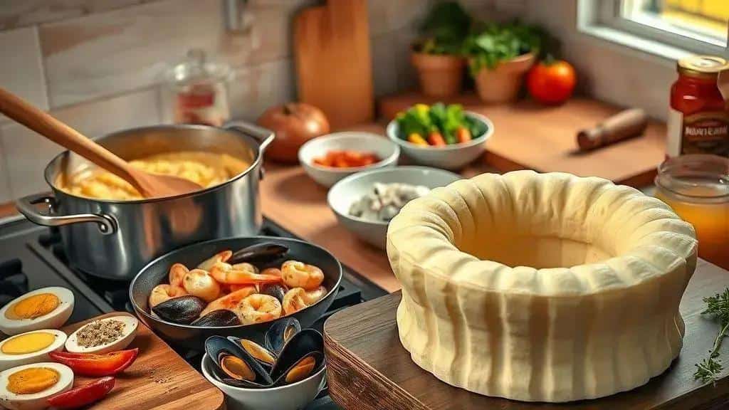 Como preparar o cuscuz paulista de frutos do mar (passo a passo)