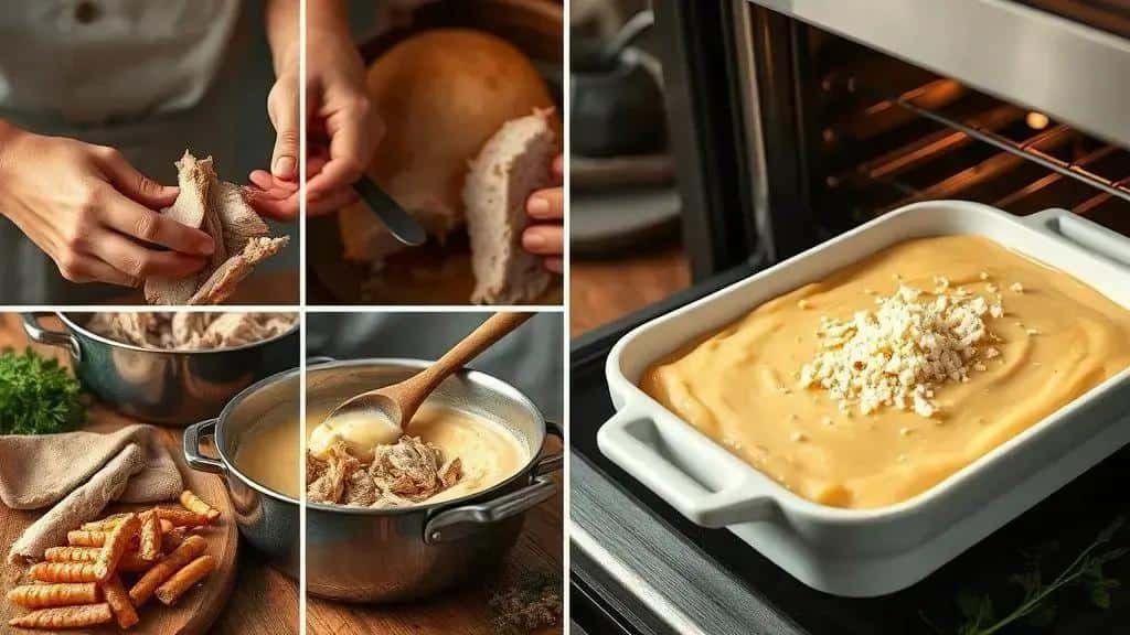 Como preparar o escondidinho de pernil com purê de mandioquinha