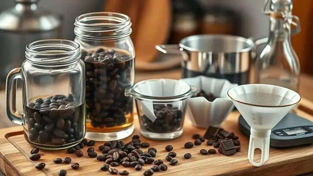 Como preparar o licor de chocolate e café