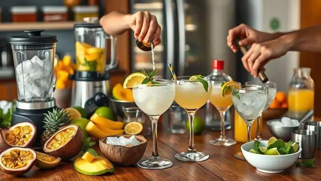 Como preparar os 10 drinks: guia passo a passo