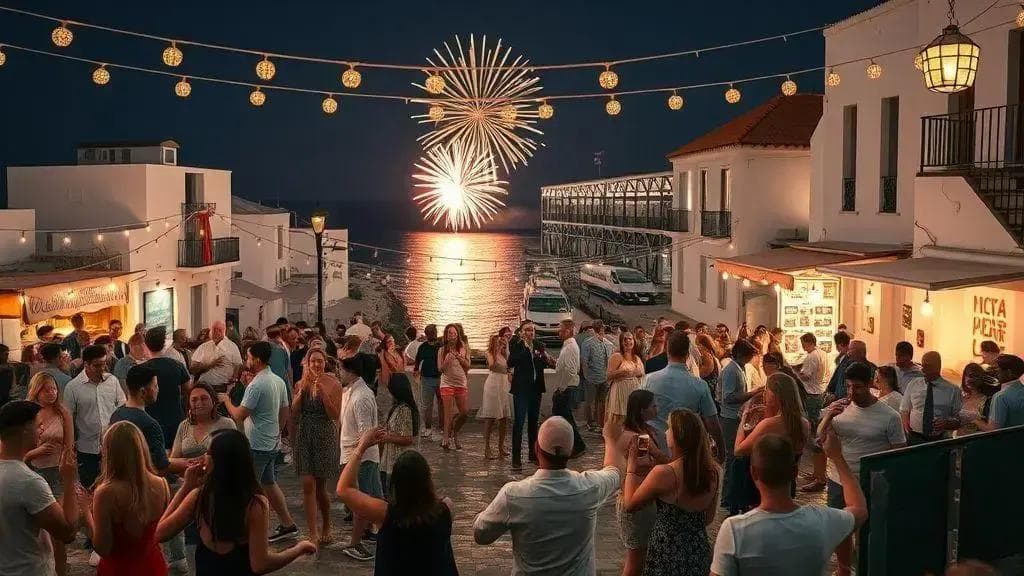 como se celebra nas ruas: fogos, música e dança