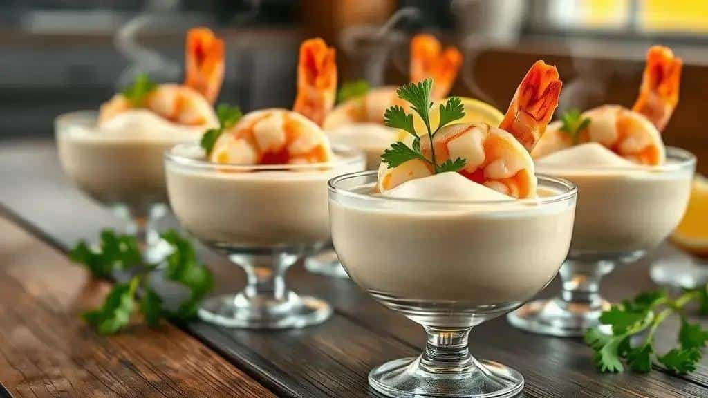 Creme de Camarão Fácil e Rápido para Servir na Taça