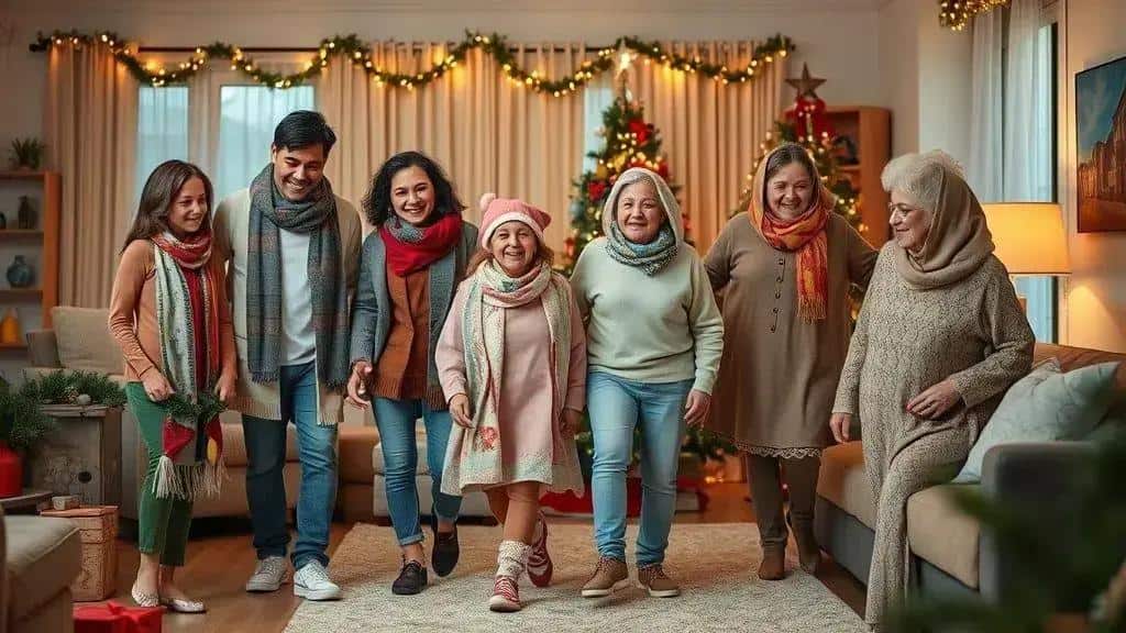 Desfile de Moda Natalino: Criatividade e Risadas em Família