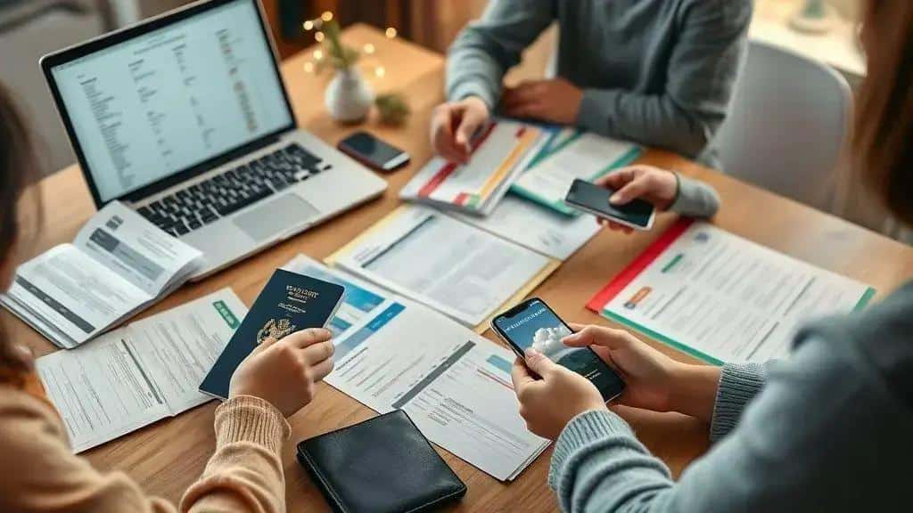 Dicas para organizar documentos de viagem em família