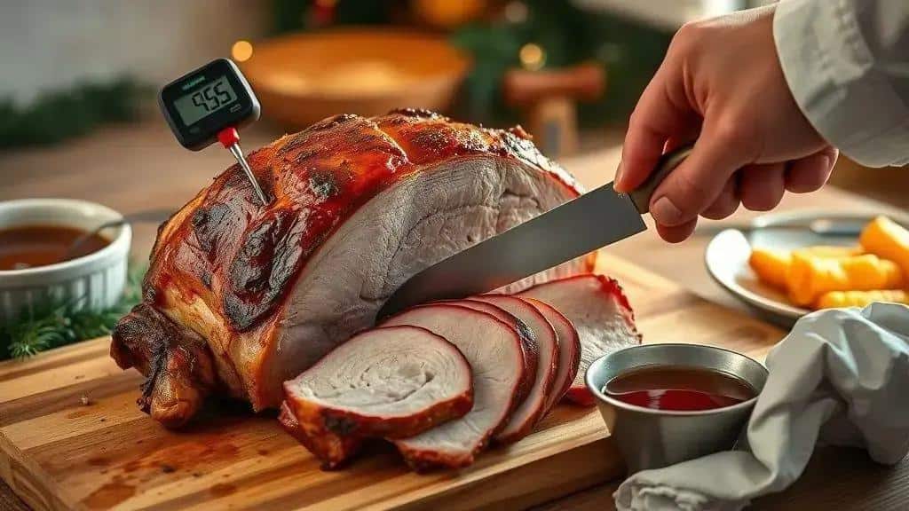 Dicas para pernil suculento: temperatura, descanso e corte