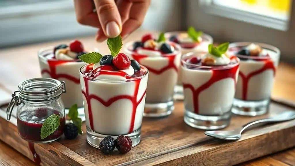 Dicas para servir e decorar sua mousse com frutas silvestres