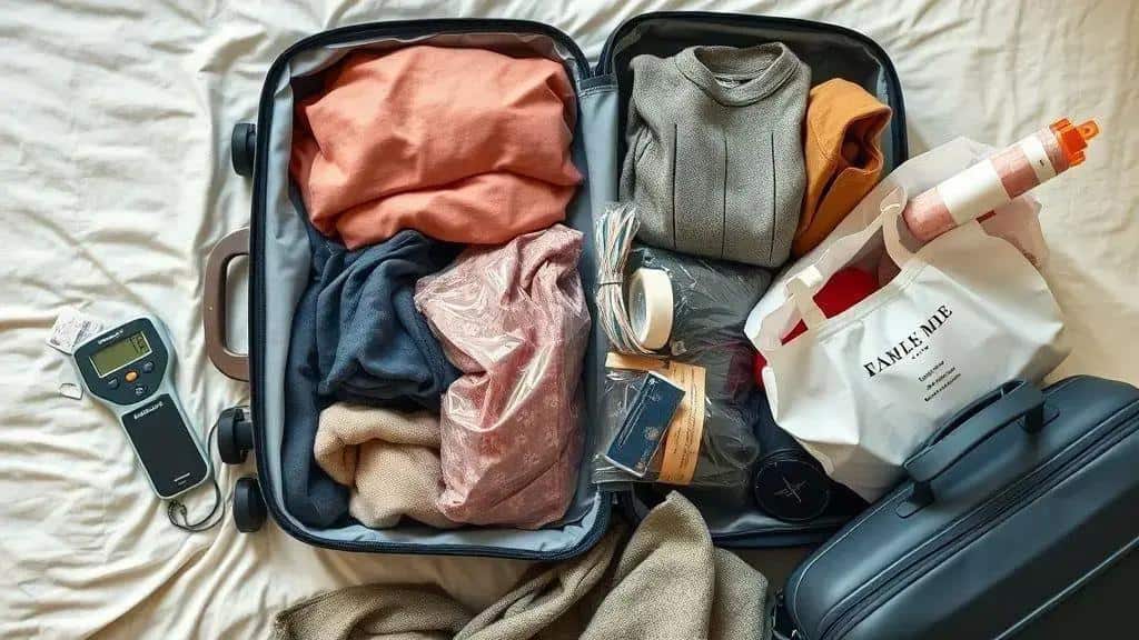 Dicas para voos e deslocamentos: evitar excesso de bagagem e proteger compras