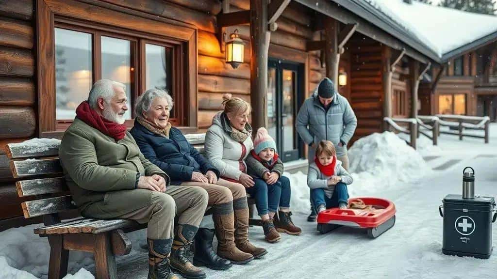 Dicas práticas para viajar com crianças e idosos na neve